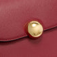 Structured Burgundy Crossbody Bag