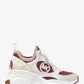Zuma Color-Block Leather and Knit Trainer