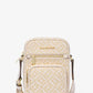 Jet Set Medium Metallic Logo Jacquard Crossbody Bag