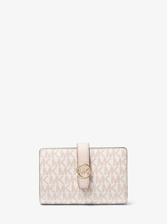 Greenwich Medium Signature Logo Zip-Around Wallet