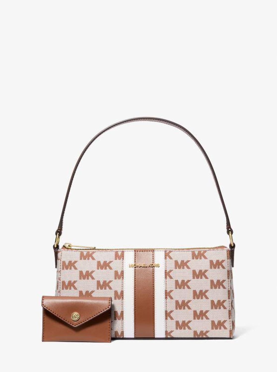 Vincent Medium Logo Jacquard Pochette with Card Case