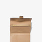 Nolita Medium Metallic Crackled Leather Tri-Fold Wallet