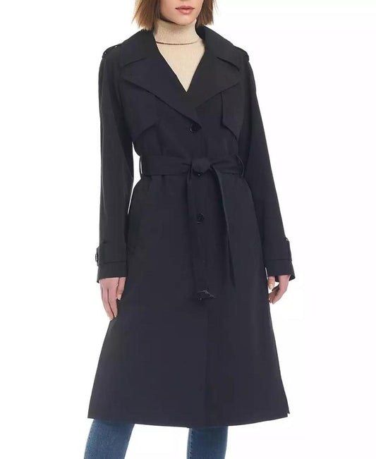 Women's Maxi Belted Water-Resistant Trench Coat