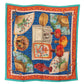 Dolce & Gabbana Multicolor Fans Dragon Nylon Shawl Wrap Scarf