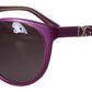 Dolce & Gabbana Chic Purple Acetate Round Sunglasses
