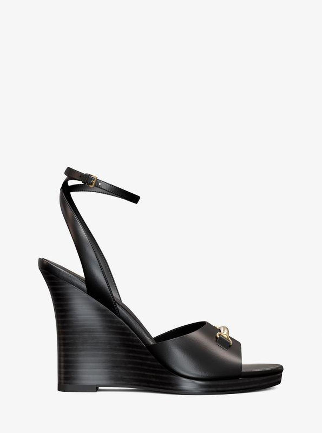 Carson Leather Wedge Sandal