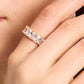 Gold-Tone Baguette Cubic Zirconia Eternity Band Ring