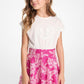 Sequined Logo Palm T-Shirt Dress