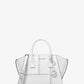 Avril Small Studded Patchwork and Signature Logo Satchel