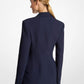Belted Crepe Sablé Sculpted Blazer