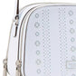 Serena Pointelle Double-Zip Dome Leather Crossbody