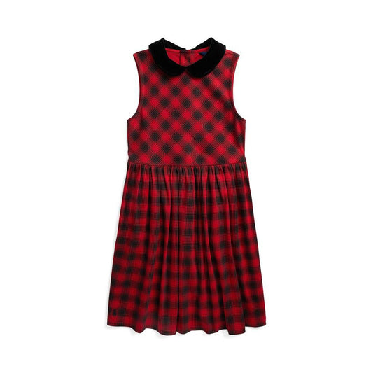 Buffalo Check Stretch Ponte Dress (Big Kids)