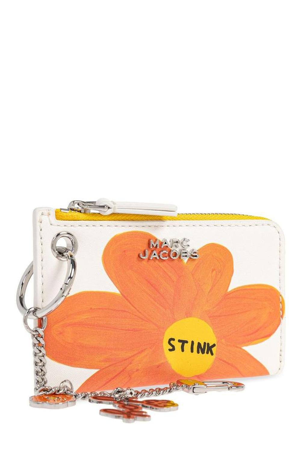 Marc Jacobs X David Shrigley Top Zip Charm Wallet