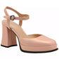 Women's Sculpted-Heel Platform Pumps