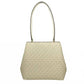 Medium Pratt Bucket Shoulder Bag Purse In Pale Gold/cream
