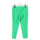 Straight-Leg Trousers in Green Cotton