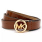 Logo Skinny Leather Belt