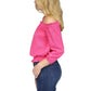 Women's Smocked Off-The-Shoulder Top