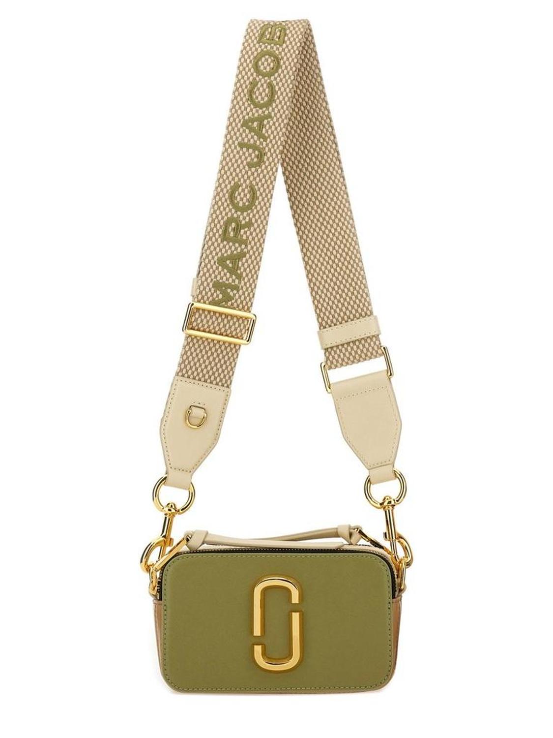 Marc Jacobs The Snapshot Logo Plaque Crossbody Bag