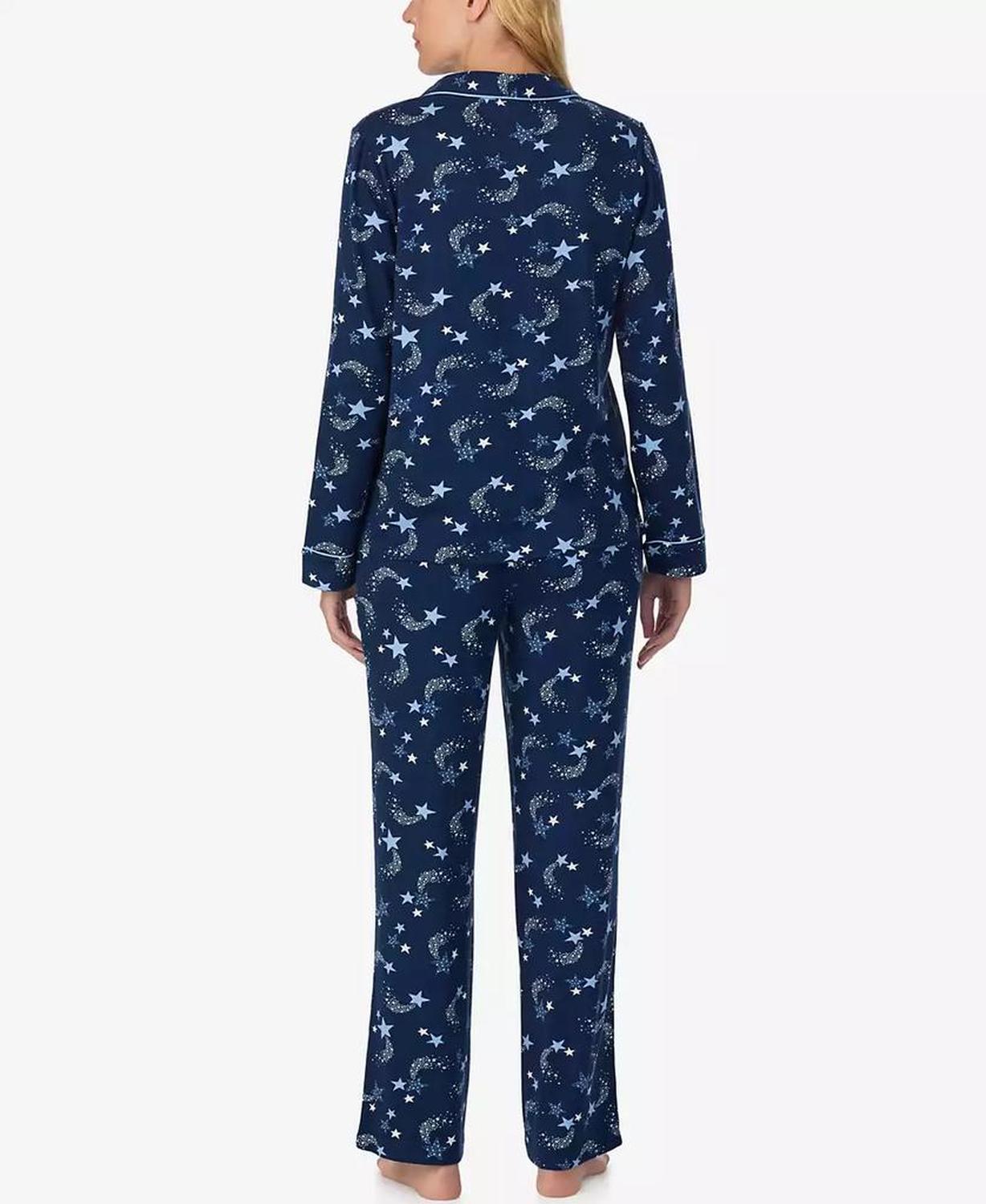 Women's 2-Piece Sleepwear Long-Sleeve Top and Pajama Pants Set