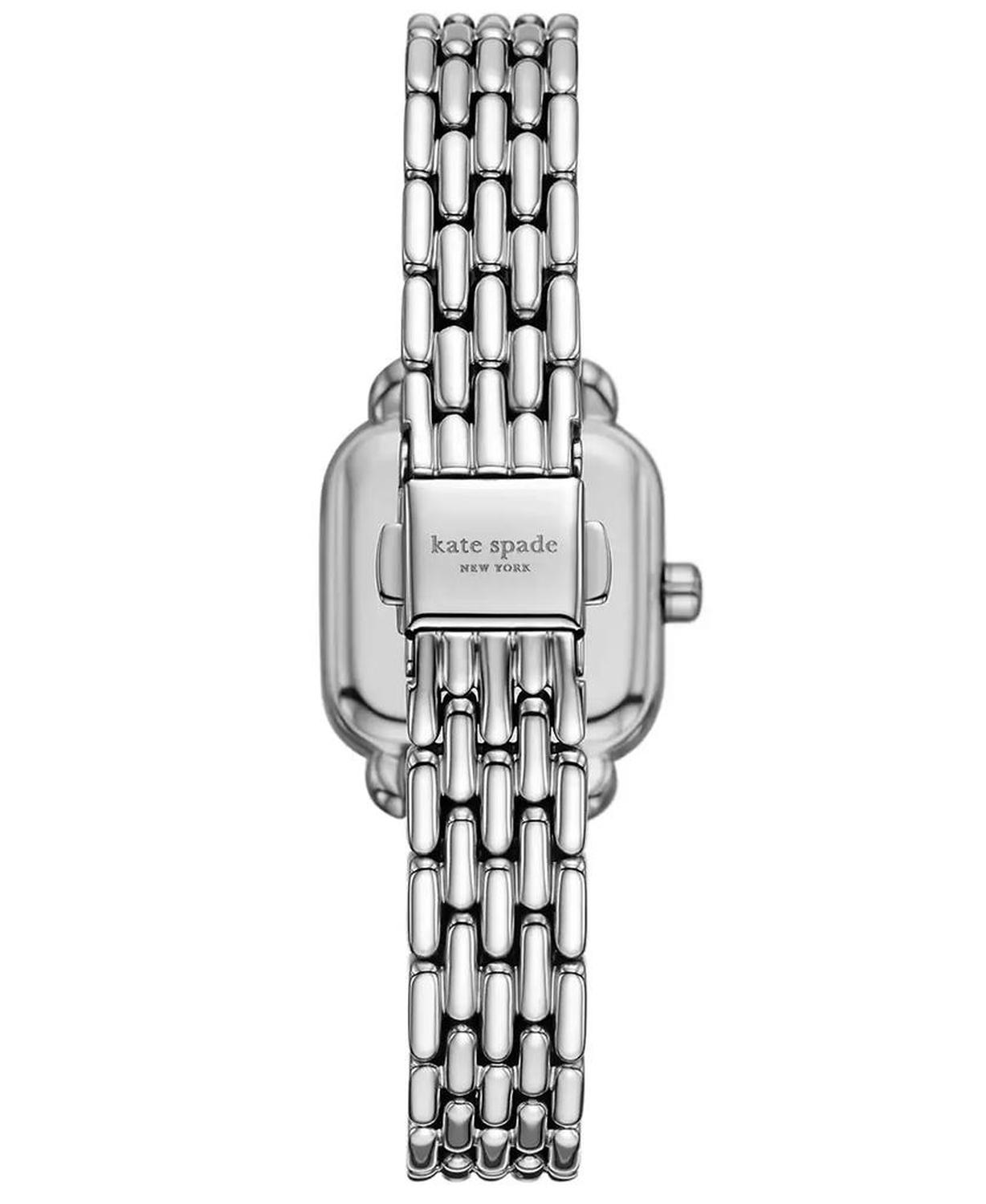 Women's Gracie Square Three-Hand Silver-Tone Stainless Steel Watch, 25mm