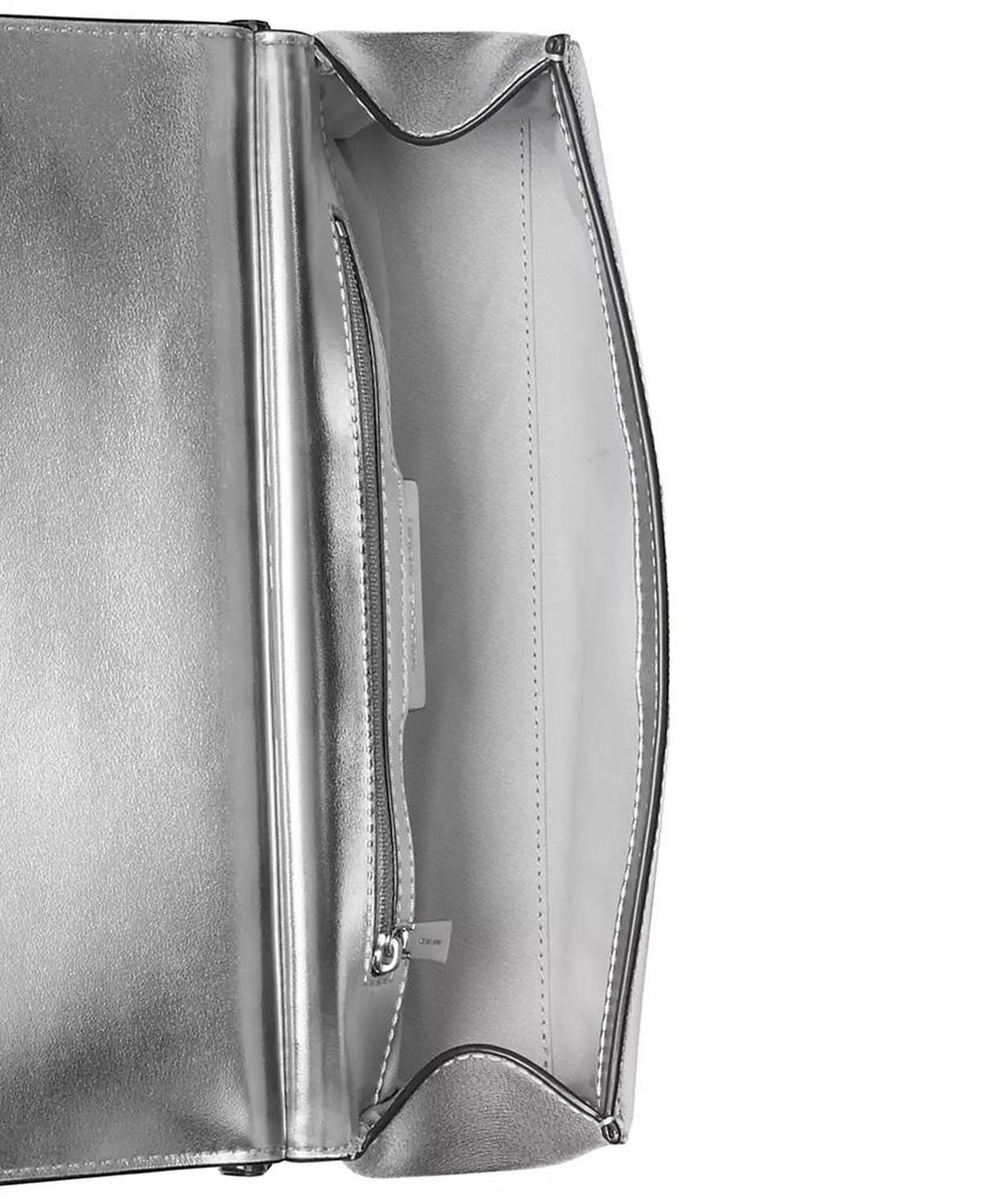 Carmine Small Leather East West Clutch