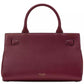 Deco Pebbled Leather and Suede Medium Satchel