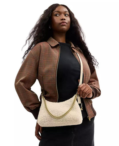 Juliet Small Shearling Shoulder Bag