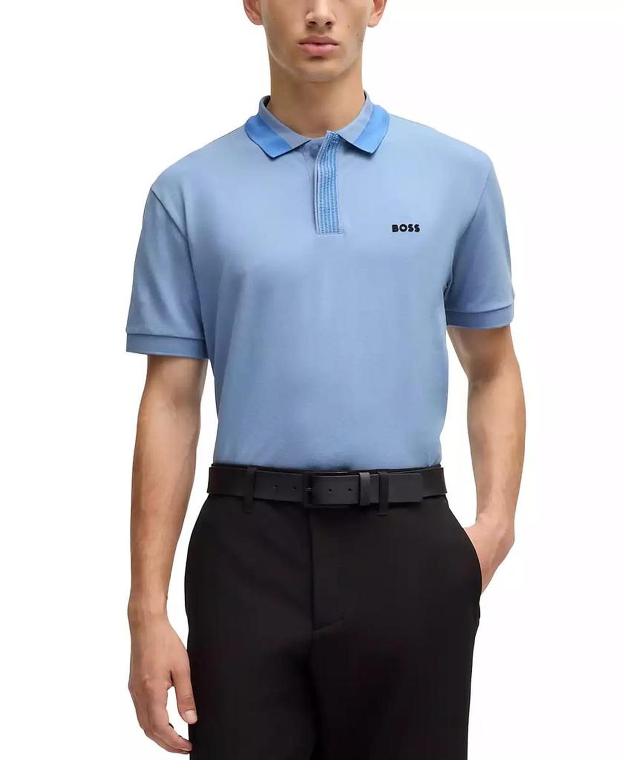 Men's Contrast Logo Polo Shirt