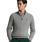 Long Sleeve Cotton Cable 1/2 Zip