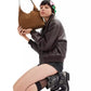 Suede Brooklyn Small Shoulder Bag 28