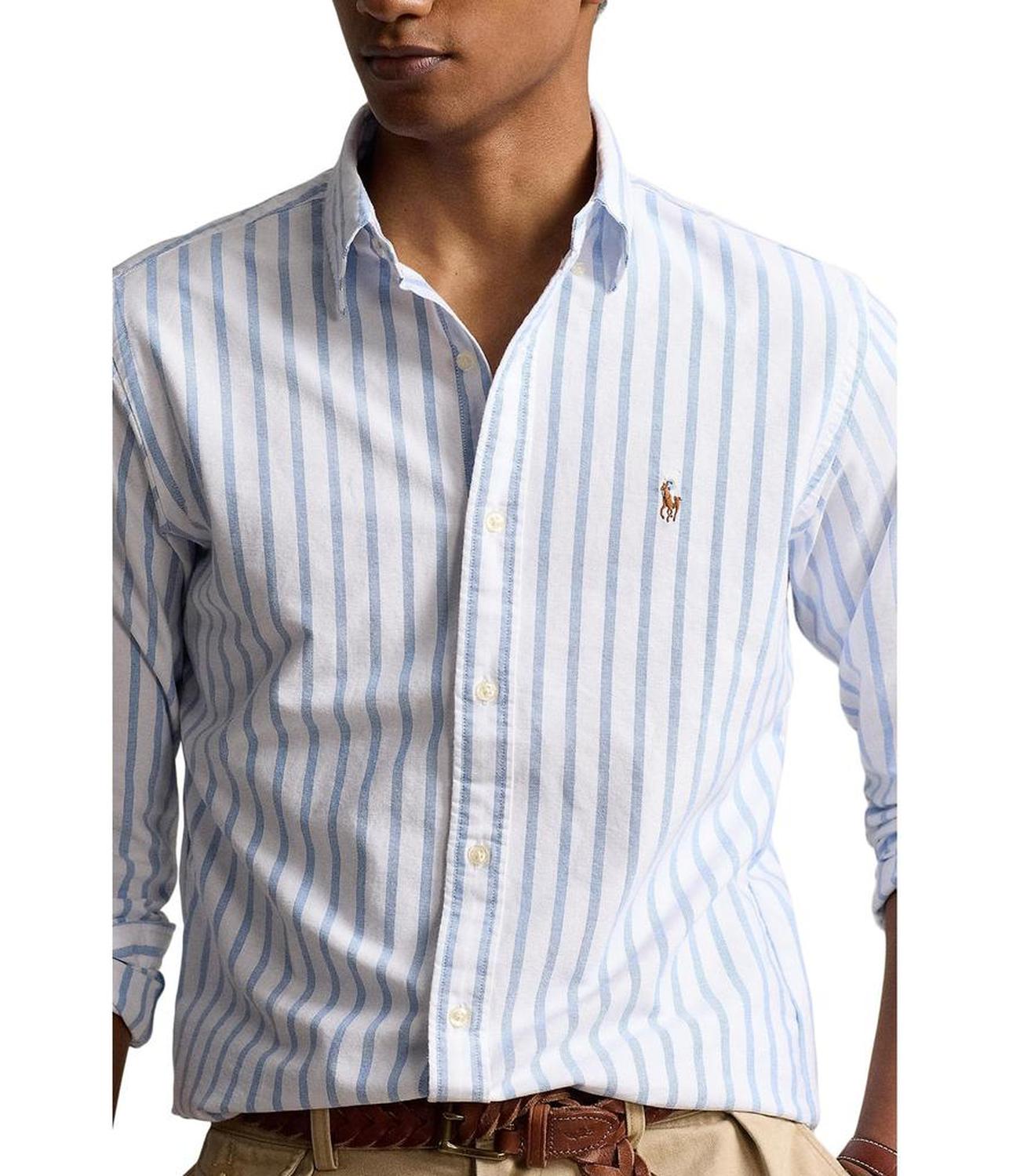 Classic Fit Striped Oxford Shirt