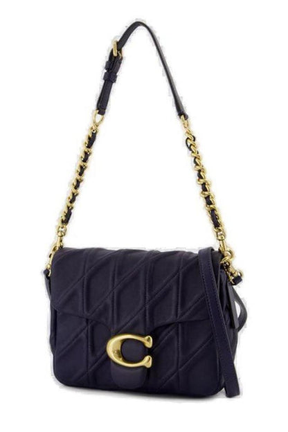Coach Times Square Tabby Logo Plaque Shoulder Bag
