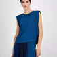 Women's Solid-Color Sleeveless Blouse