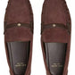 Women's Flower Stud Round Toe Moccasin Loafers