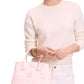 Serena Spring Pansies Leather Satchel