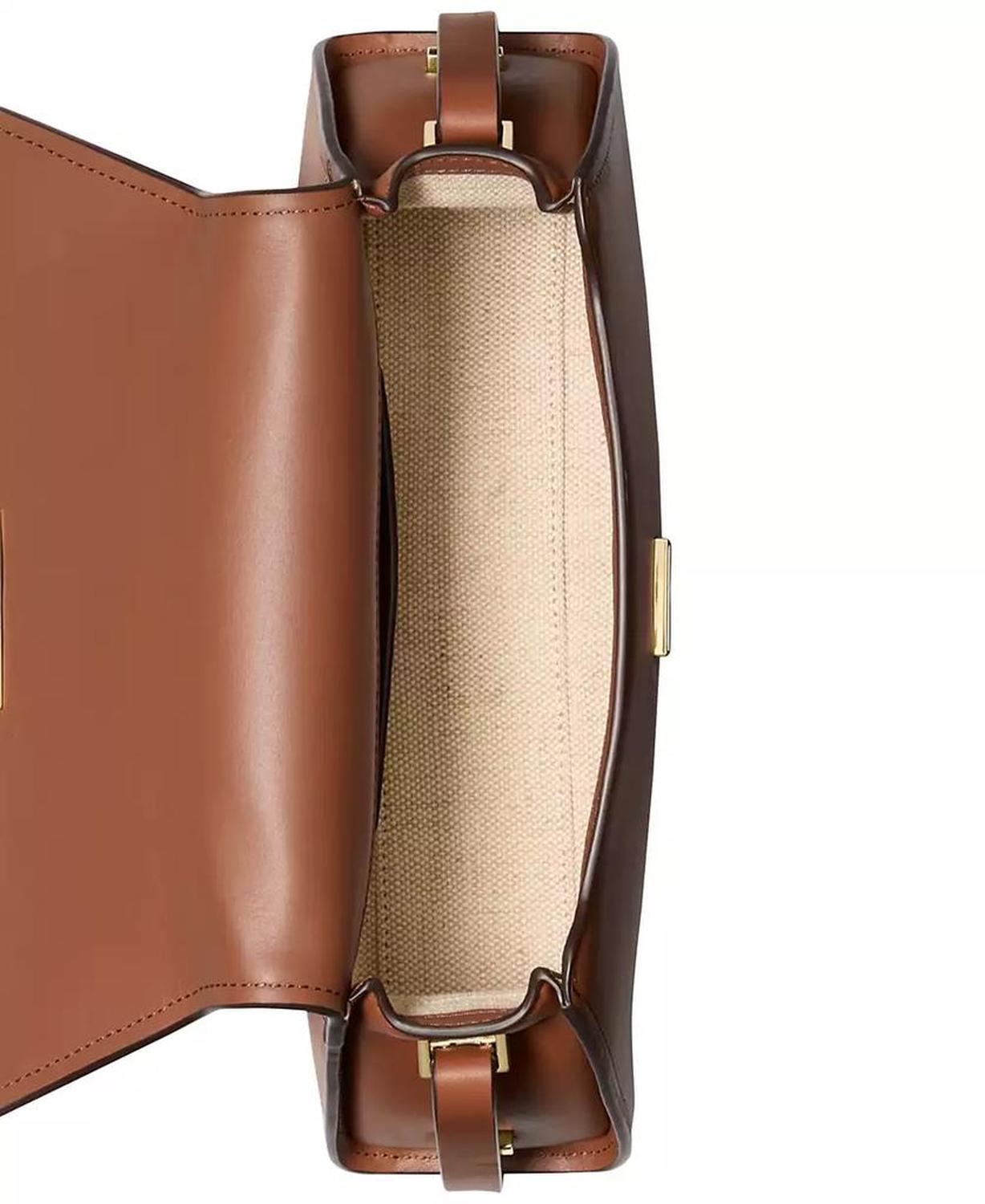 Ludlow Small Leather Convertible Shoulder Bag