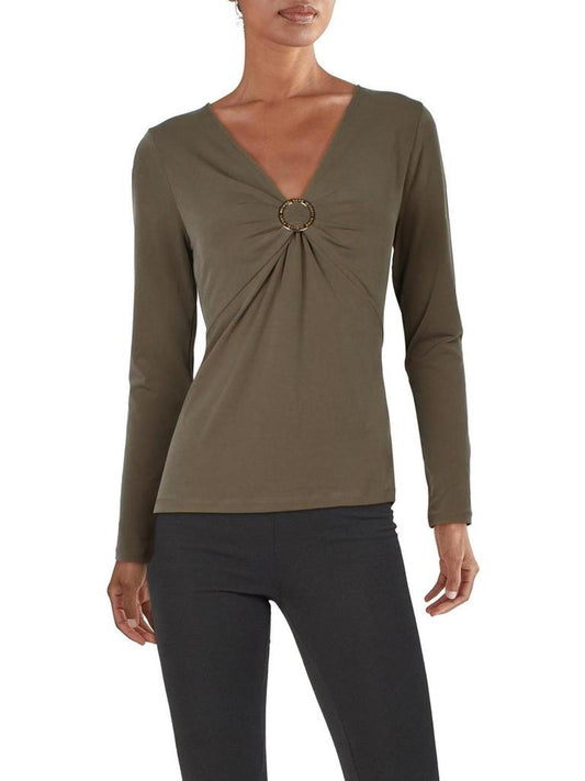 Womens Knit Long Sleeves Pullover Top