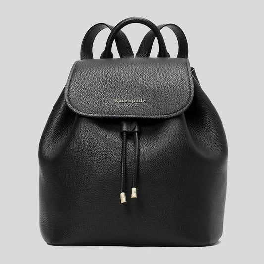 Sinch Pebbled Leather Backpack In Black