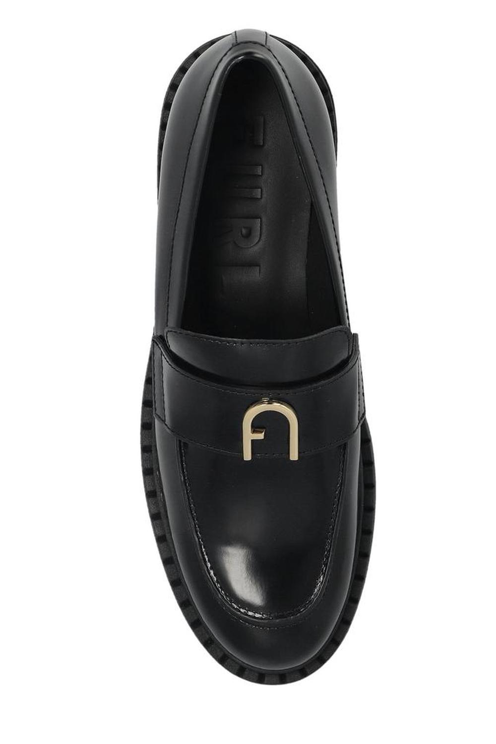 Furla New Legacy Logo Plaque Loafers
