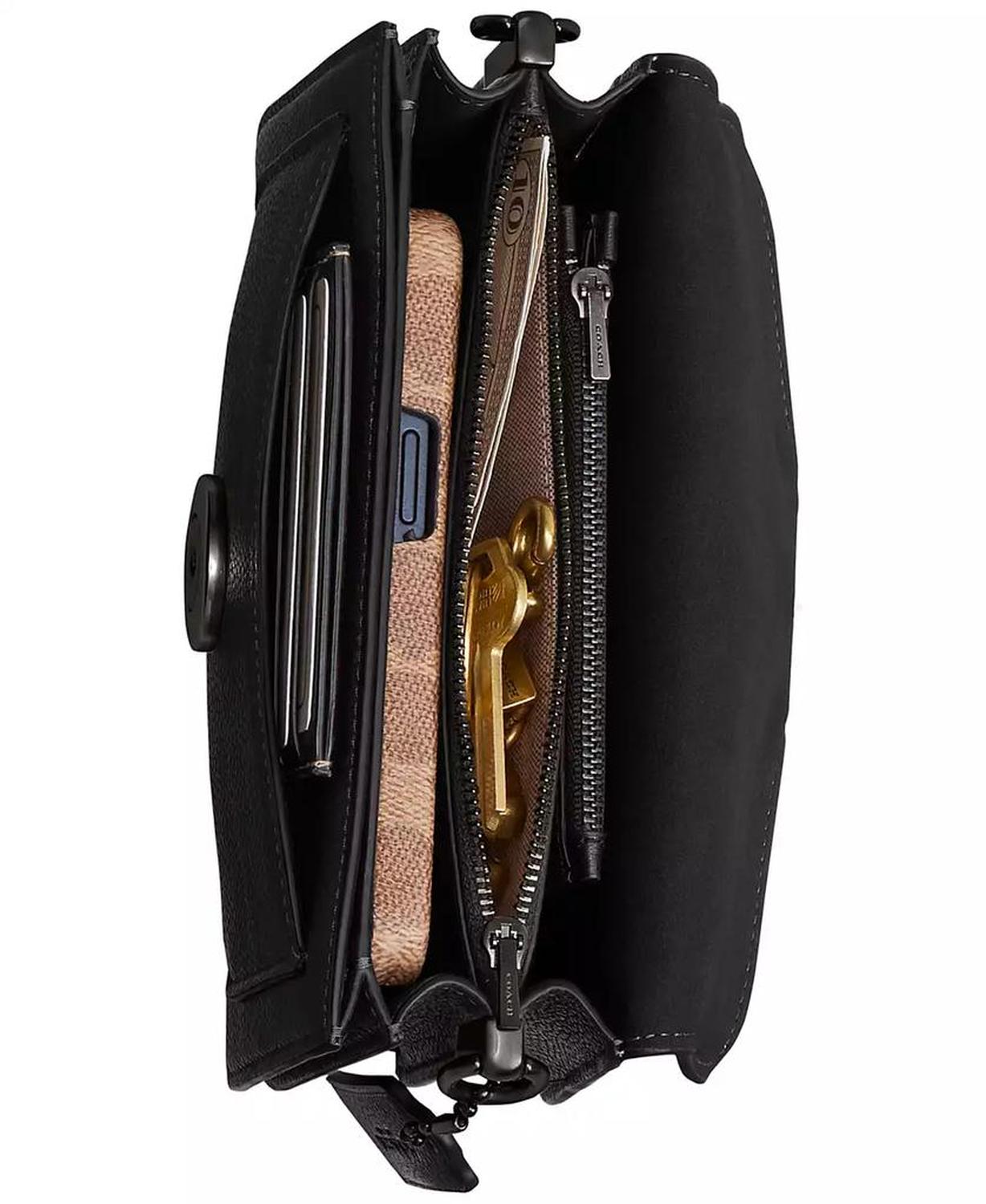 Polished Pebble Leather Mini Tabby Shoulder Bag 20