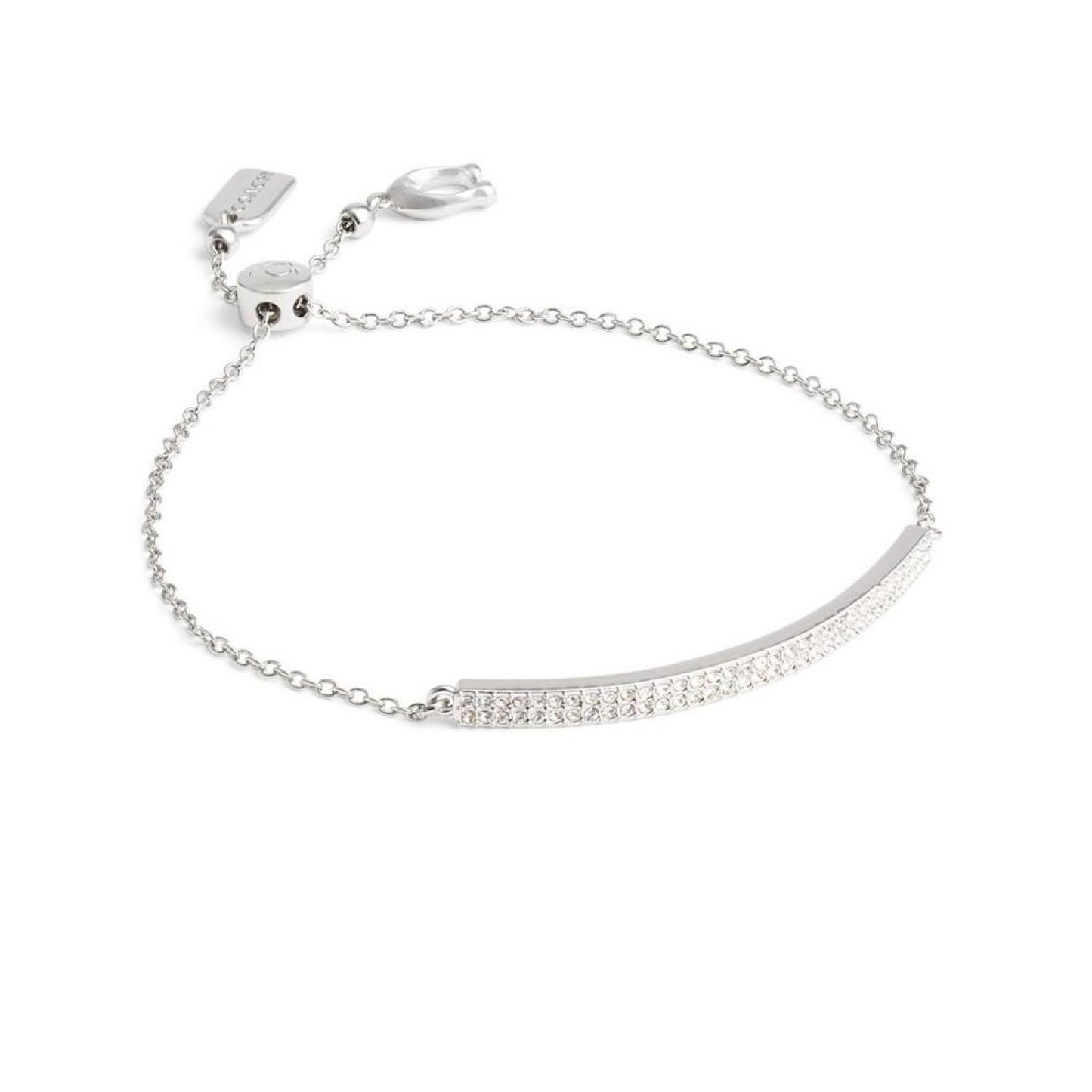 Faux Stone Pave Bar Slider Bracelet