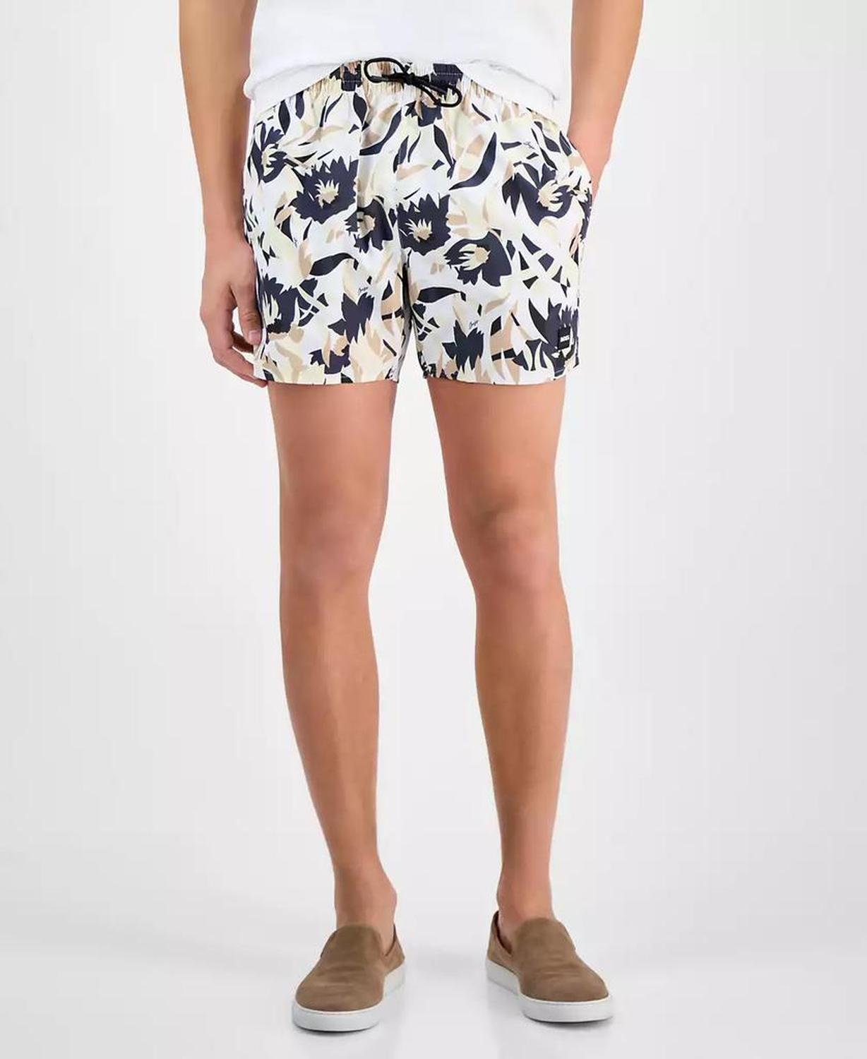 Men's Abstract Floral 5" Swim Shorts