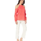 Metallic Stripe Cold-Shoulder Top