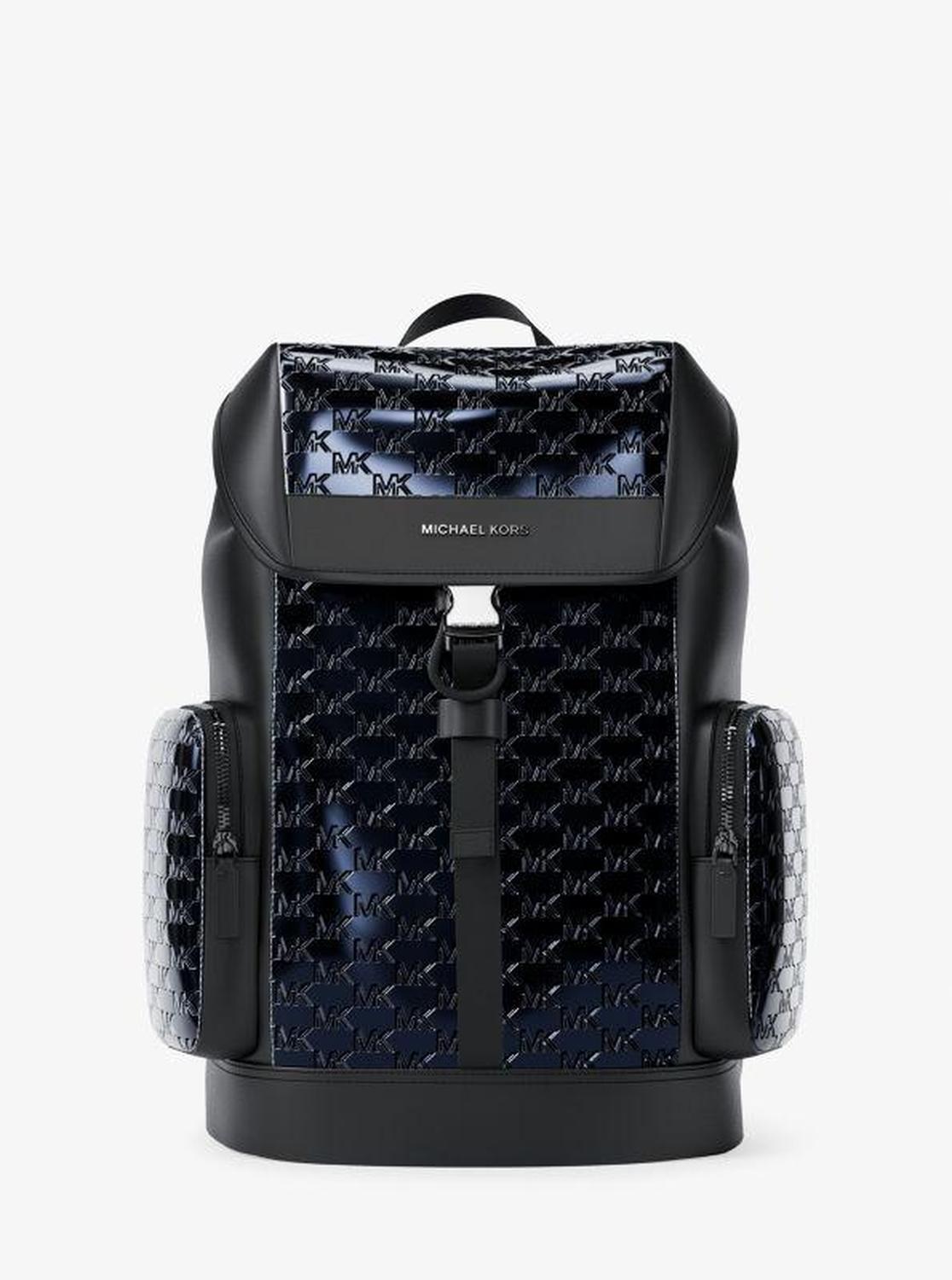 Cooper Medium Metallic Logo Debossed Backpack