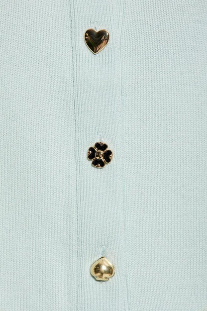 Kate Spade Heart Button Cardigan