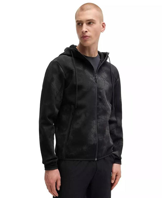 Men’s Reflective Artwork Zip-Up Hoodie