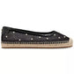 Women's Pearl Fishnet Espadrille Flats