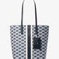 Vincent Large Logo Jacquard Tote Bag with Card Case