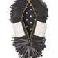 Shaggy Fabric & Fringed Leather Small 3D Dog Crossbody
